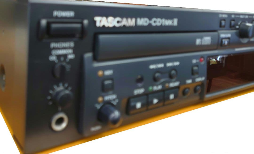 【リモコン・電源AC付】TASCAM　MD-CD1 MK II　CD/MDデッキ