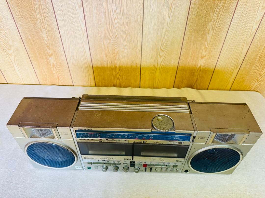 SHARP GF-490 大型ラジカセレトロ ダブルラジカセ サーチャー