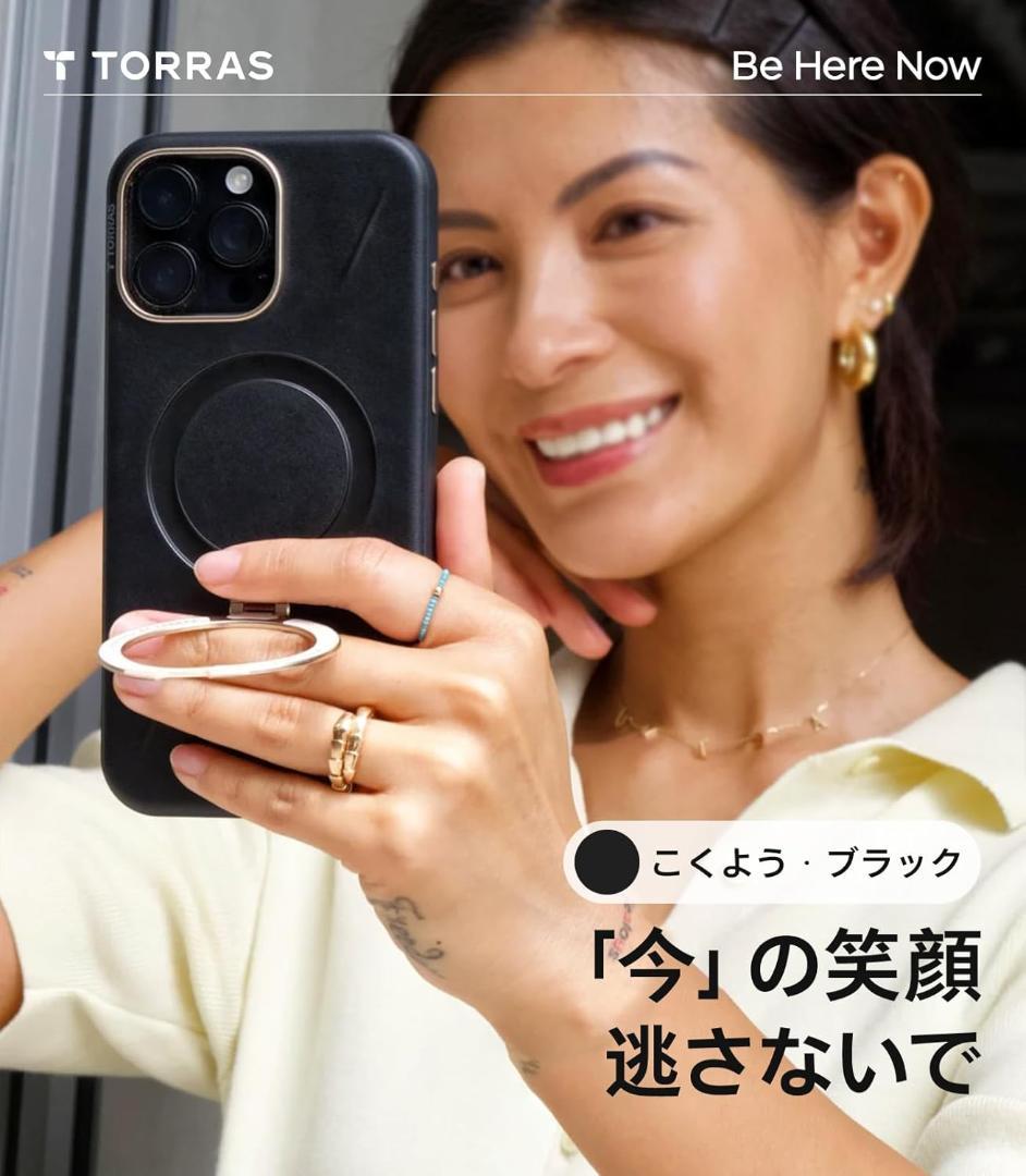 【新感覚レザー】TORRAS iPhone 16 Pro 用 ケース 革