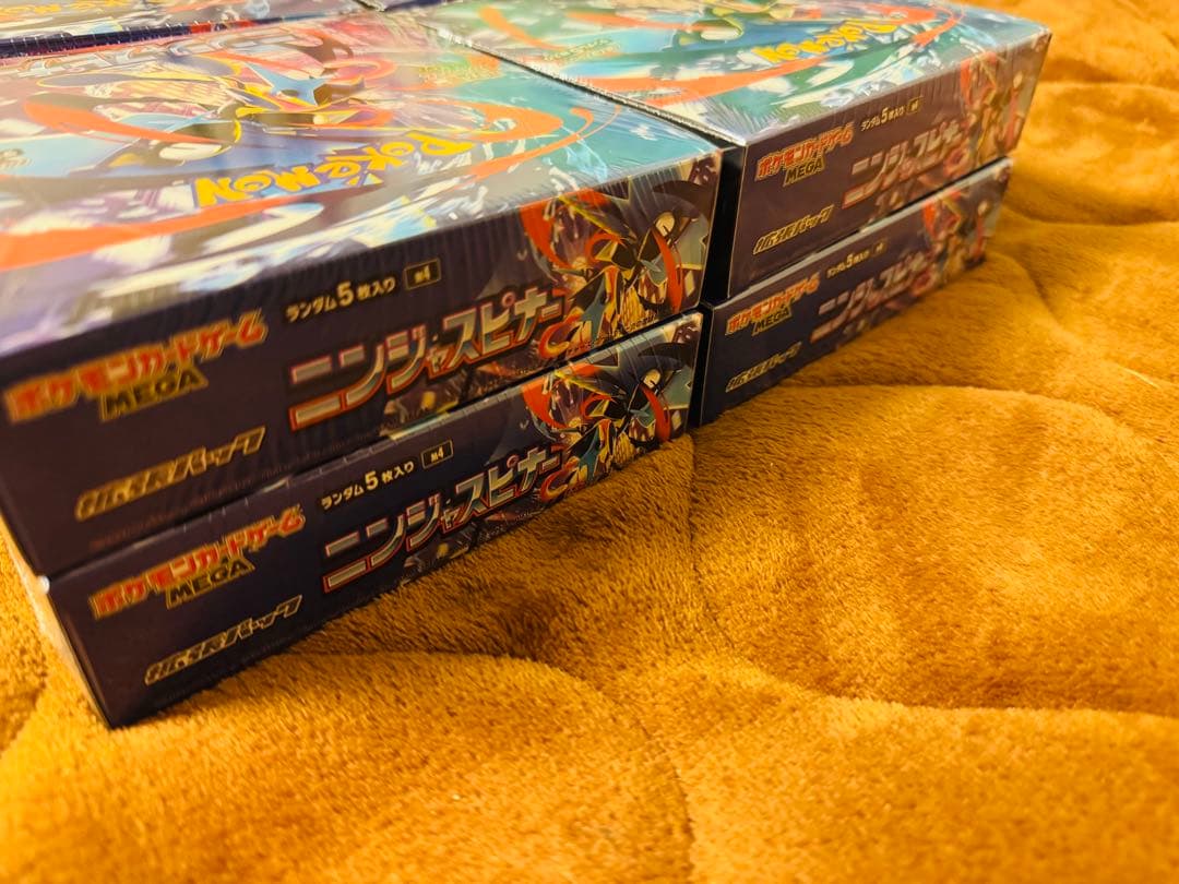 ポケモンカード ニンジャスピナー新品未開封シュリンク付4BOX