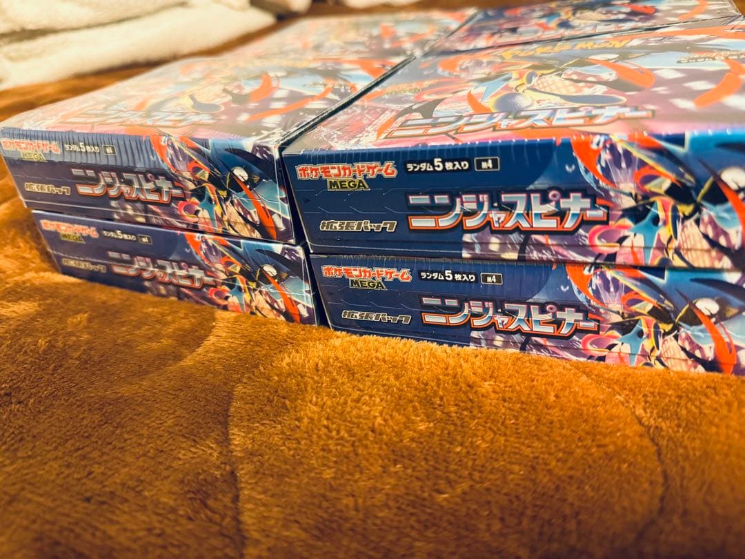 ポケモンカード ニンジャスピナー新品未開封シュリンク付4BOX