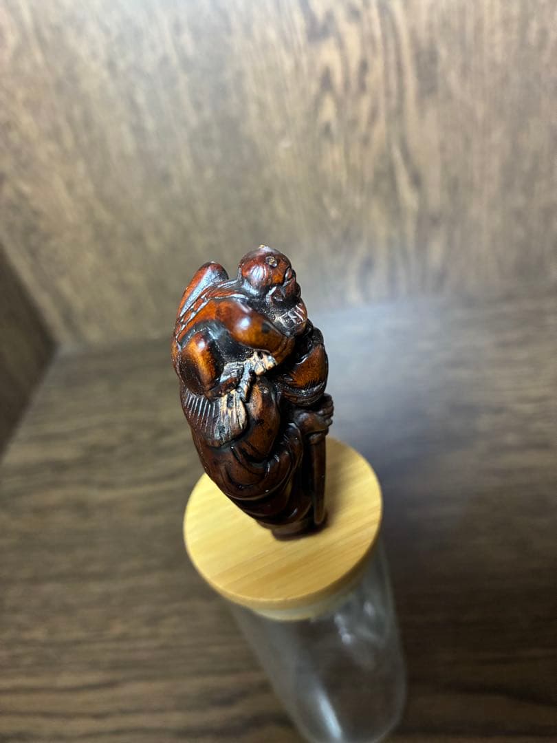 古根付 鍾馗と鬼