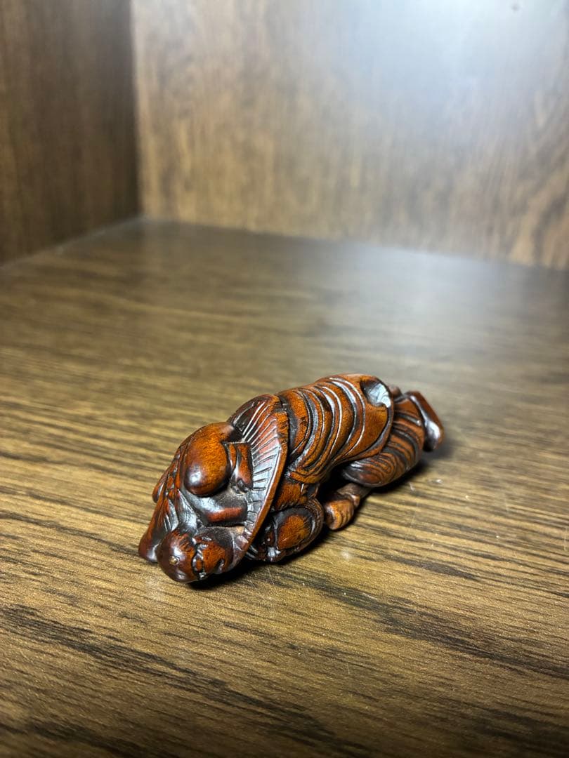 古根付 鍾馗と鬼