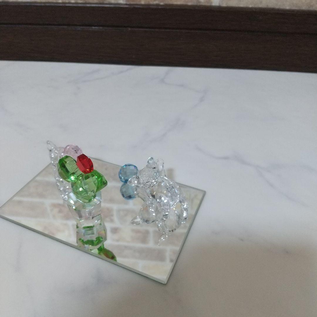 ☆　スワロフスキー 　サボテン 猫 ボール セット