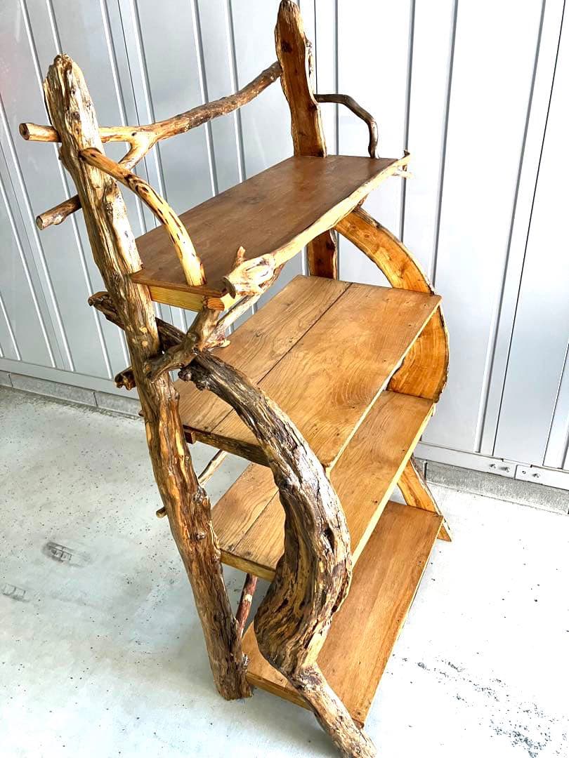 流木本棚4段ハンドメイド