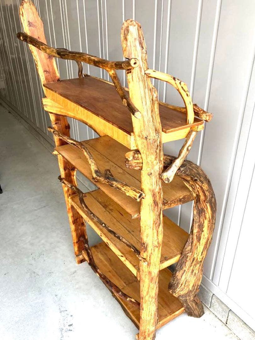 流木本棚4段ハンドメイド