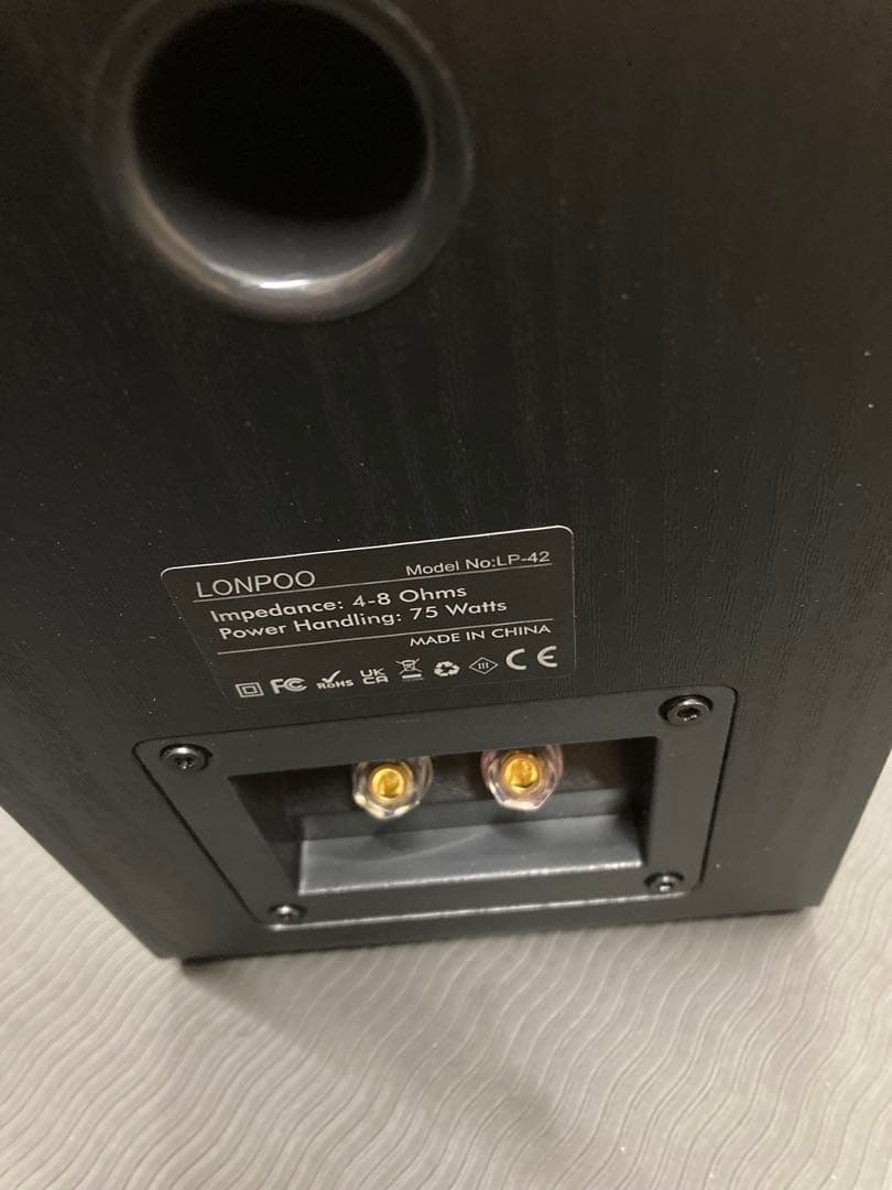 LONPOO ブックシェルフスピーカー 150W(2台1組) パッシブスピーカー