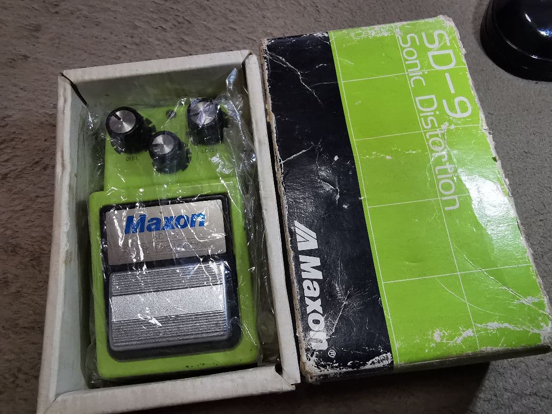 【希少】Maxon 1982 中身黒ラベルで白ラベル？ SD-9 元箱