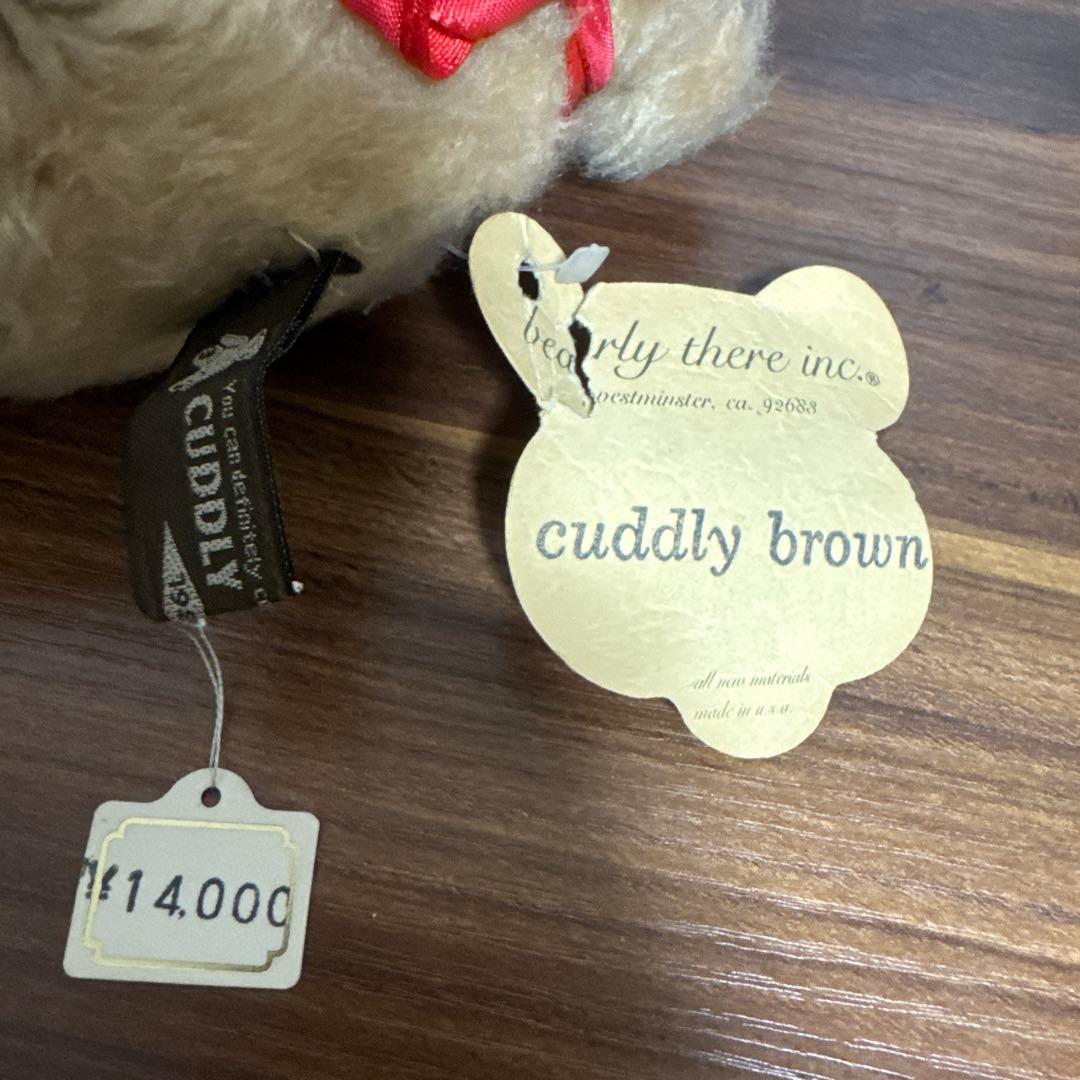 Cuddly Brown 米国製 ヴィンテージ レトロ テディベア