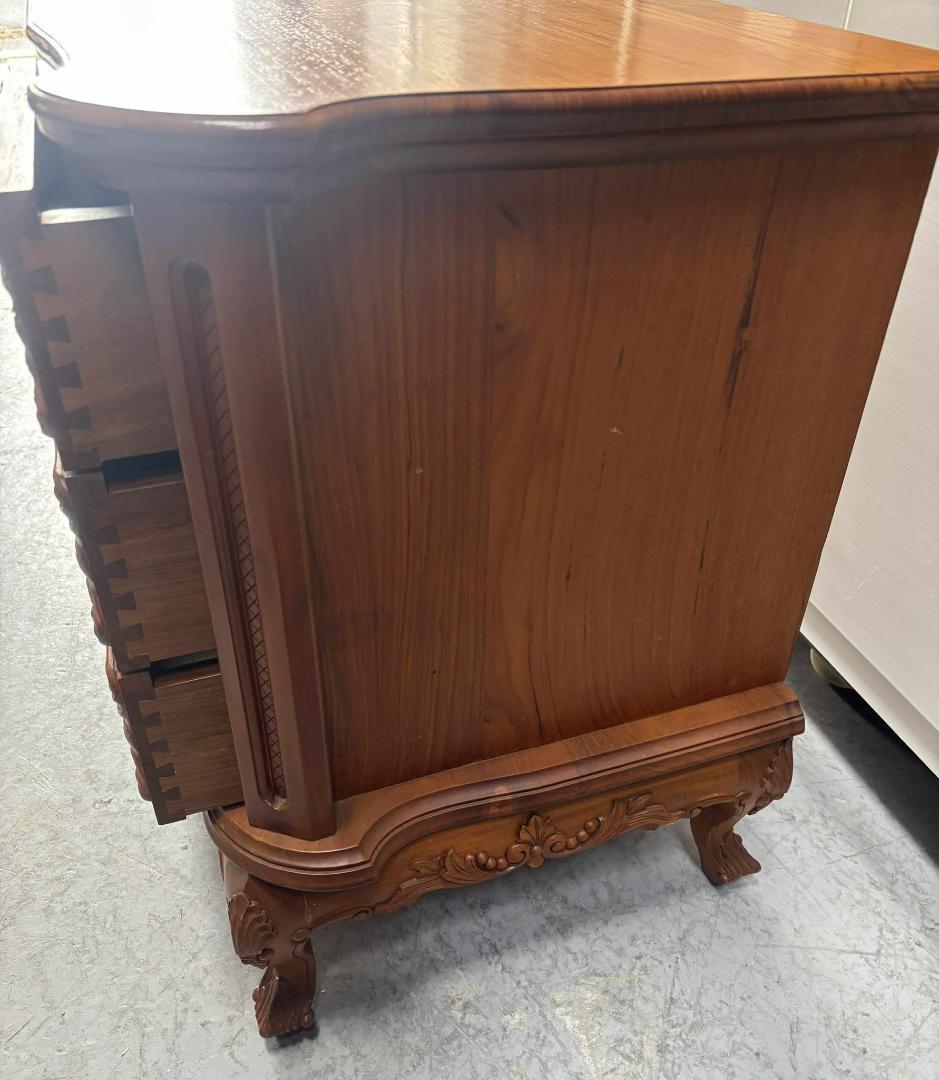 渡辺家具 最高級 天然木 ローチェスト、約80kg 幅144cm Used/美品