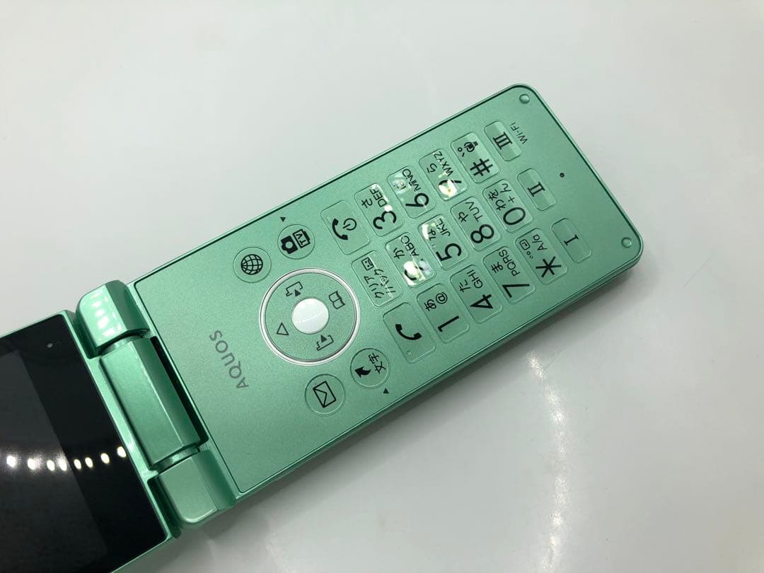 【Simフリー】AQUOS ケータイ3　805SH　LTE（4G）グリーン