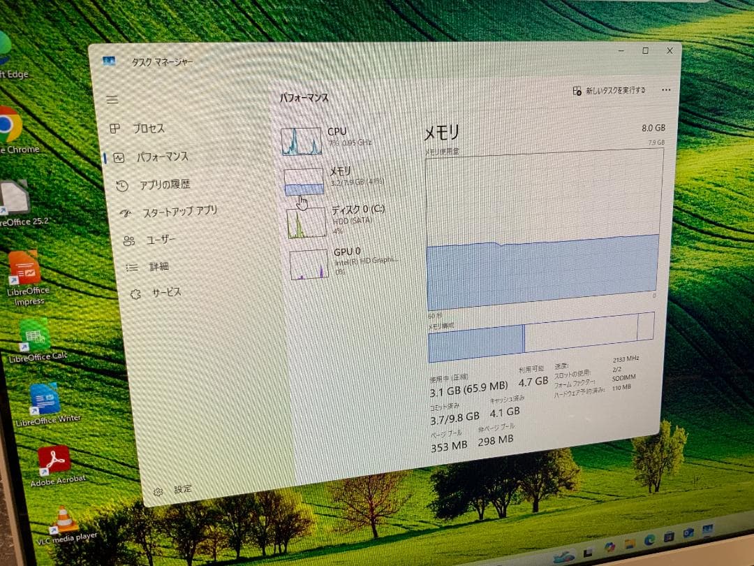 PC-DA350HAW/Win11/8GB/IPS液晶/Celeron3865U