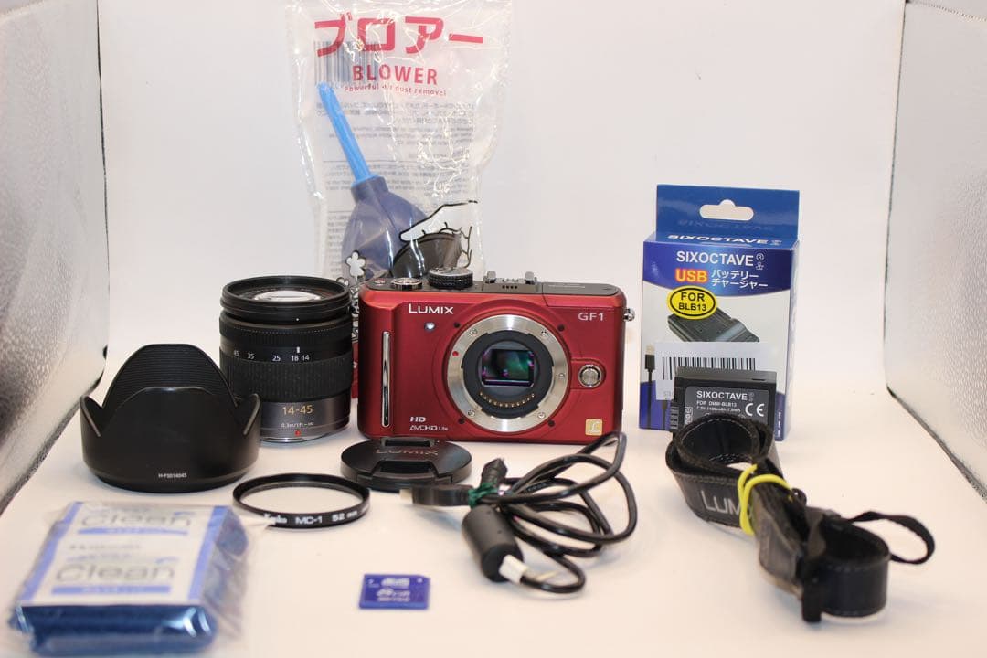 ★美品★ショット数3757回★ LUMIX DMC-GF1 レンズキット　レッド