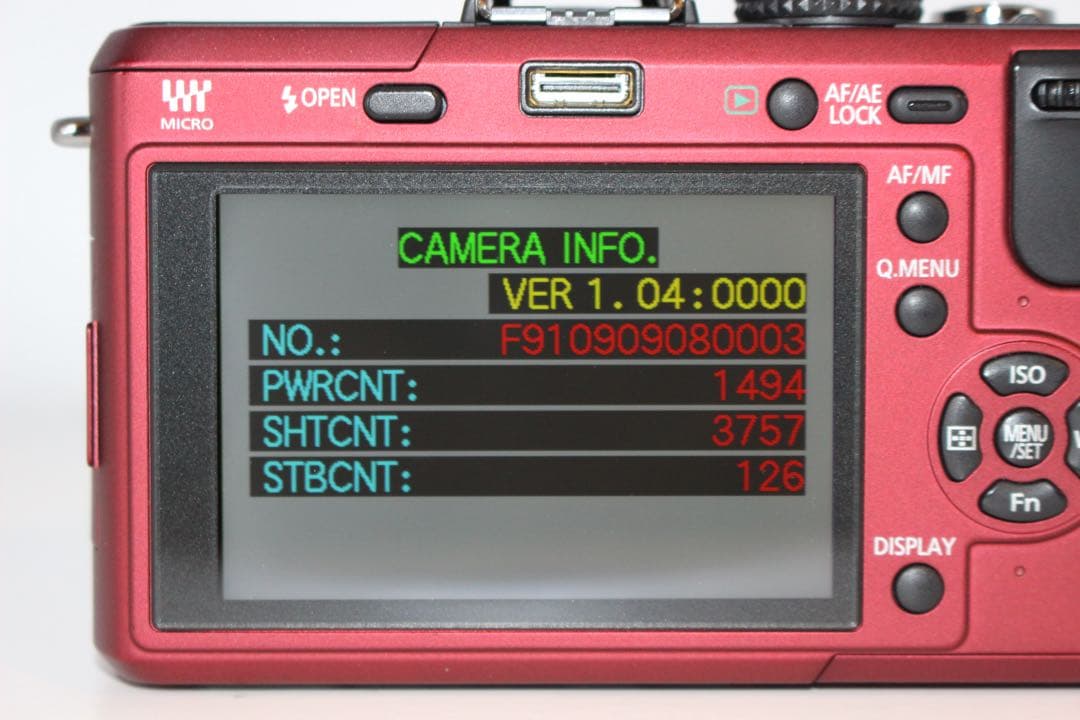 ★美品★ショット数3757回★ LUMIX DMC-GF1 レンズキット　レッド