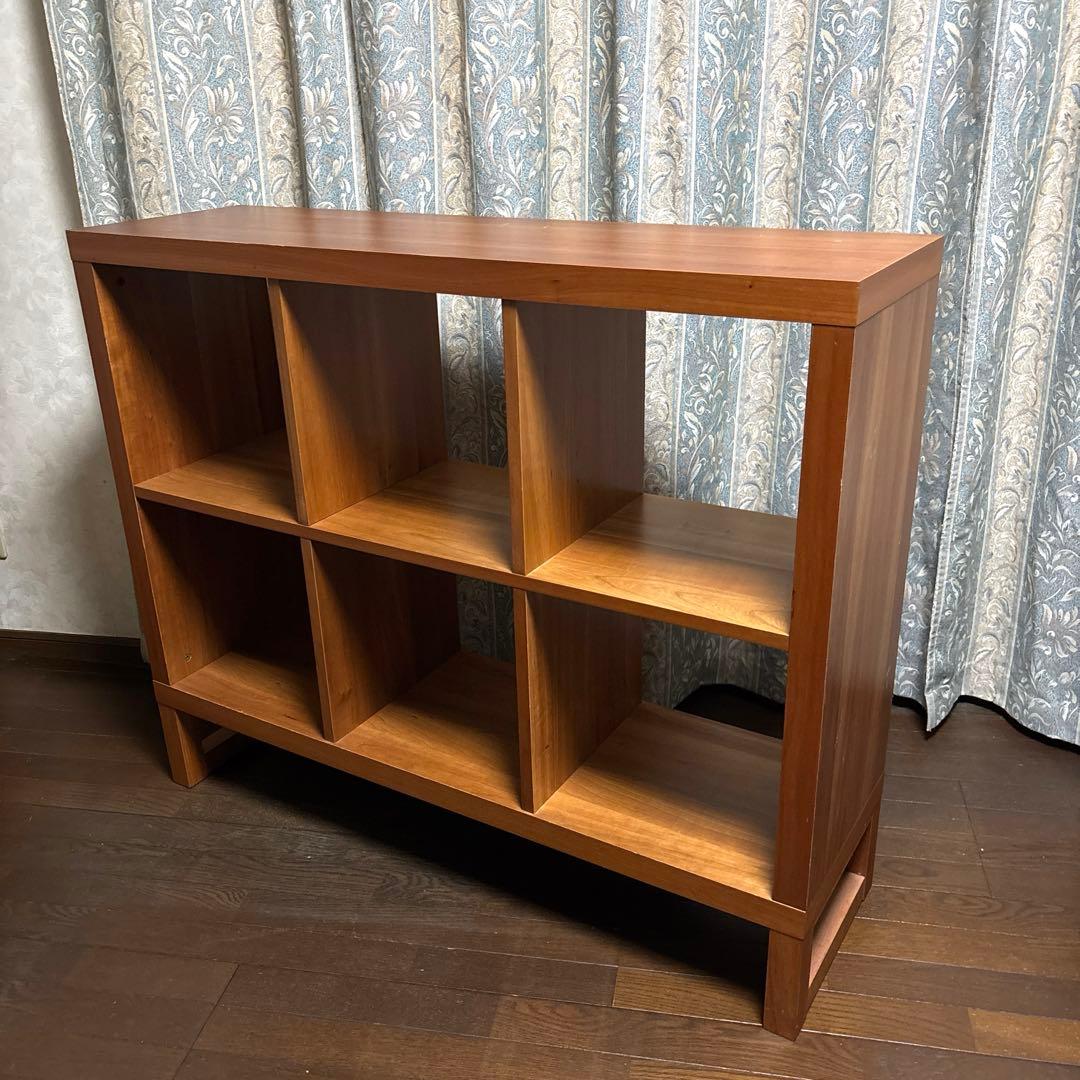 【良品】unico ヴァリエ オープンシェルフ チェリー材