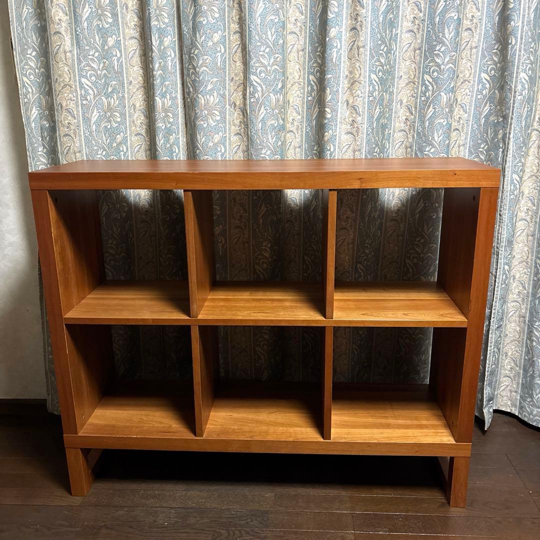 【良品】unico ヴァリエ オープンシェルフ チェリー材