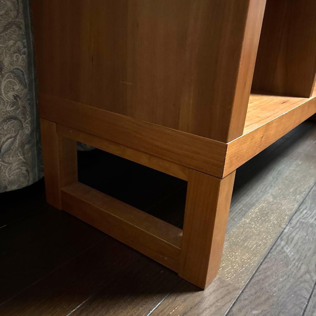 【良品】unico ヴァリエ オープンシェルフ チェリー材