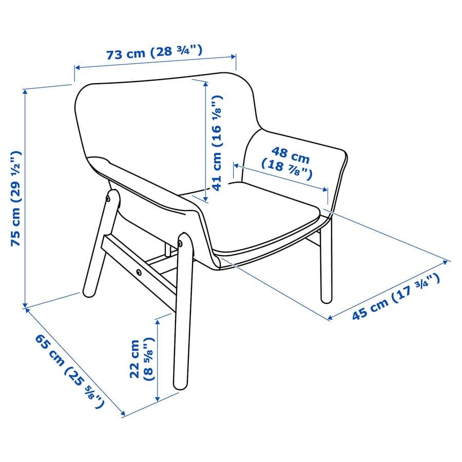 【超美品】IKEA VEDBO ヴェードボー 1人掛けソファ アームチェア