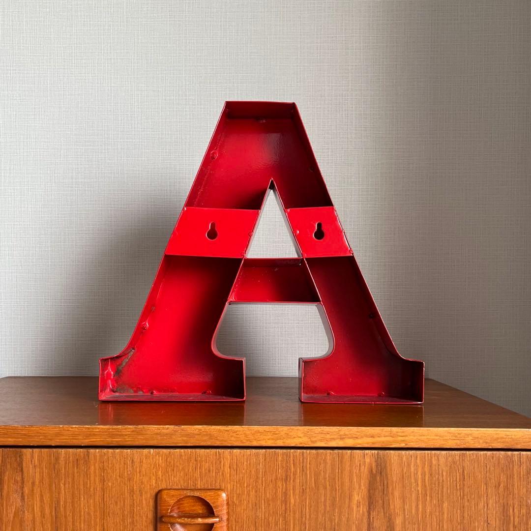 【ACTUS】アルファベットオブジェ　A スチール製　アクタス