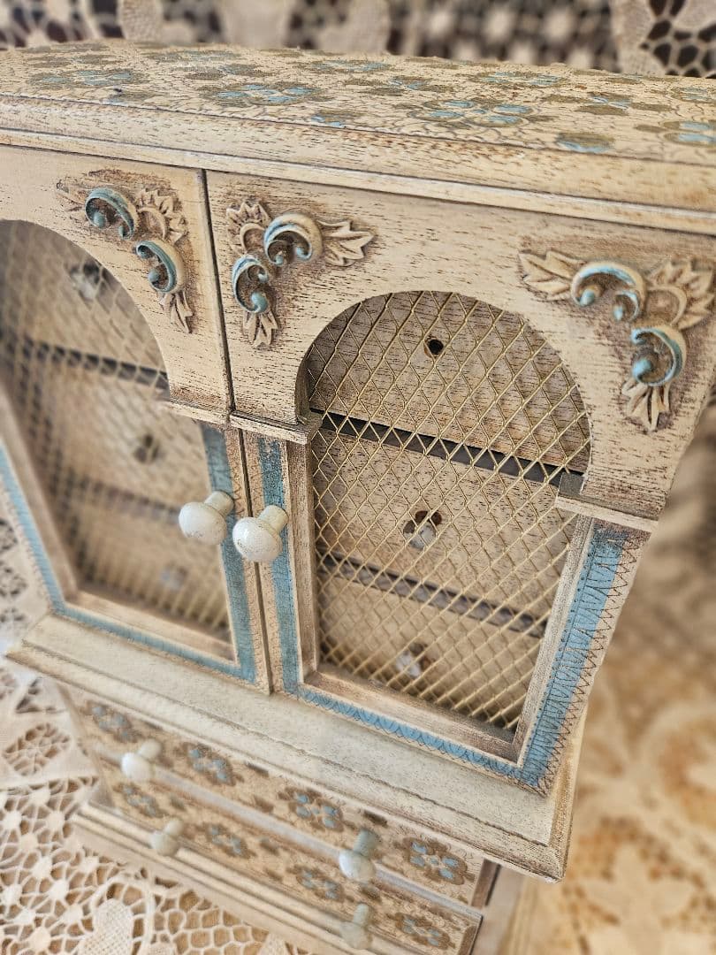 (訳あり)フランスアンティーク風 小引だし　小物入れ　ブロカント