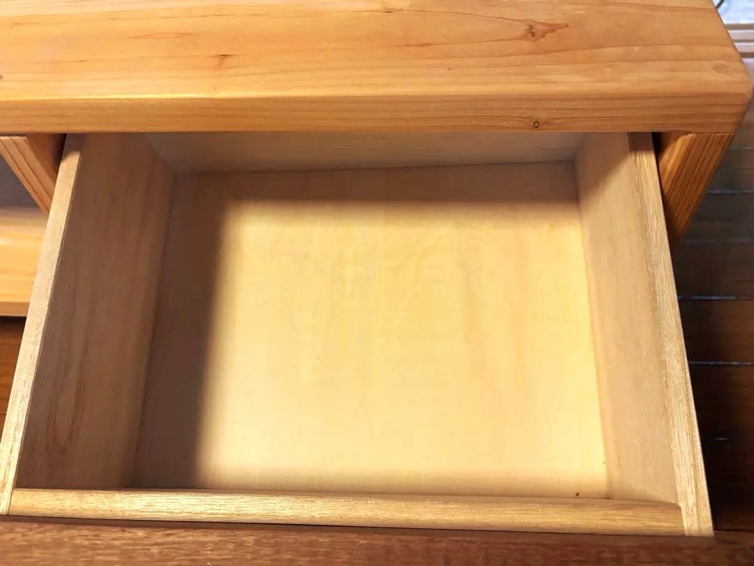 桧×ウォルナット　テレビボード 引き出し付き　鈴木権之助商店