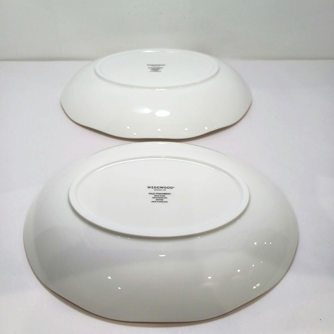 Y3332-22 ウェッジウッド ワイルドストロベリー オーバル 皿 2枚セット