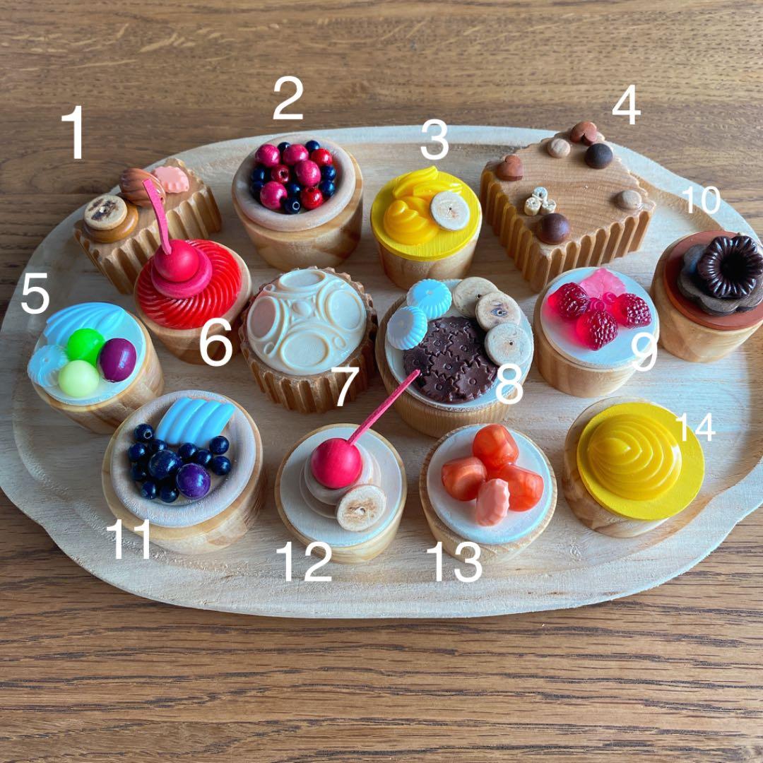 メンテナンス中　おままごと　タルト　ハンドメイド　木製　ケーキ　ままごと