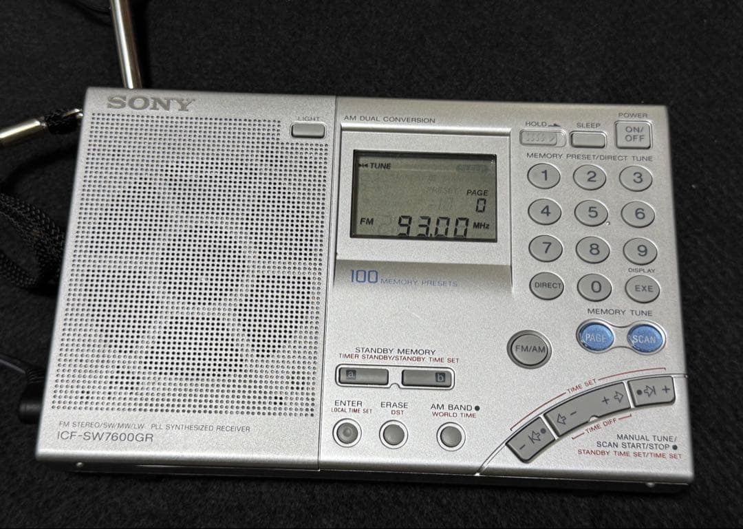 SONY ICF-SW7600GR ラジオ。[美品]