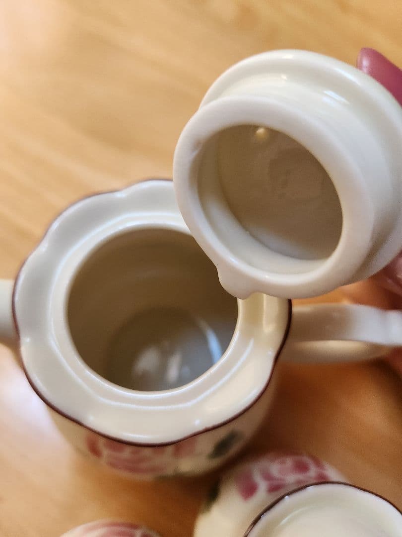 マニー　ローズ　陶器調味料セット