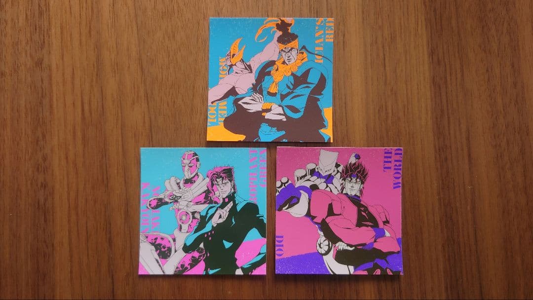 ジョジョの奇妙な冒険 スシロー コラボプレート 4種コンプ+ステッカー3枚