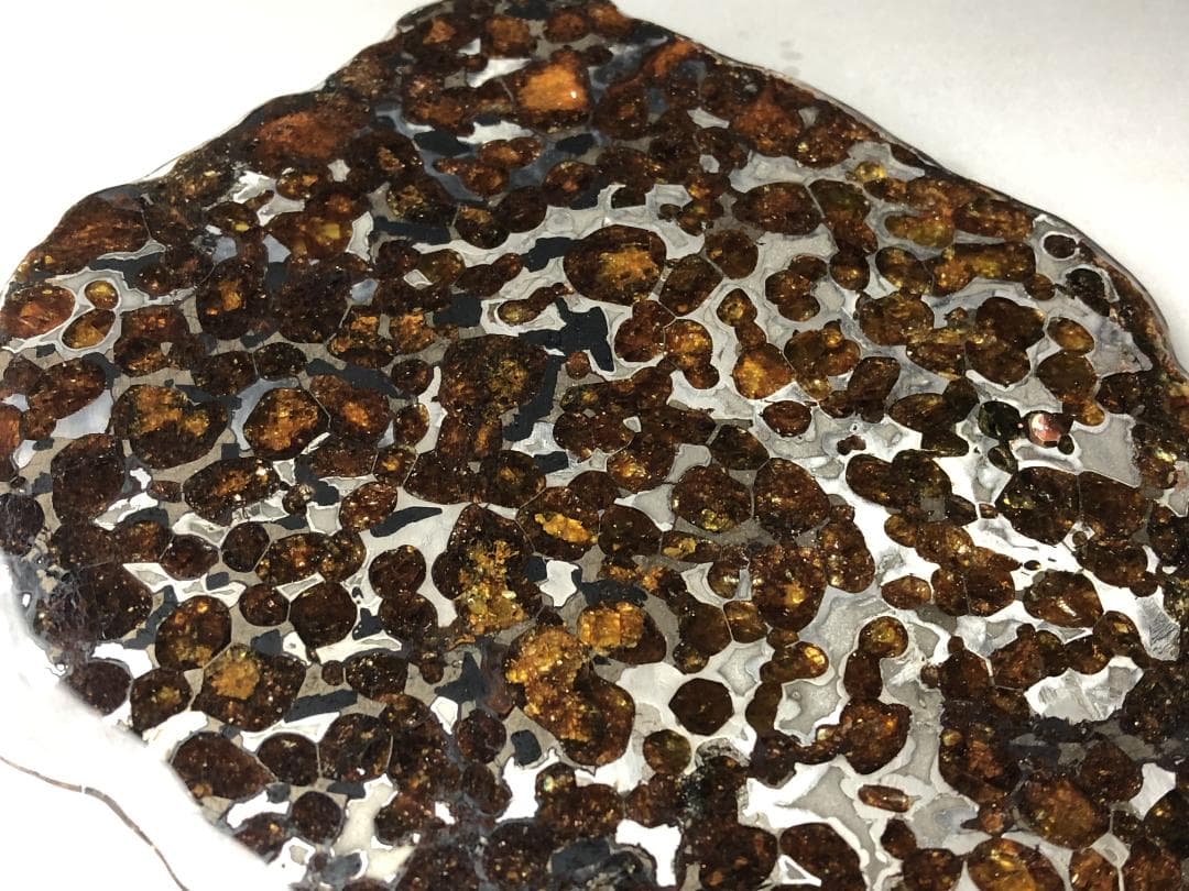 パラサイト隕石 　大型　セリコ隕石　石鉄隕石　スライス標本・不思議な宇宙パワー