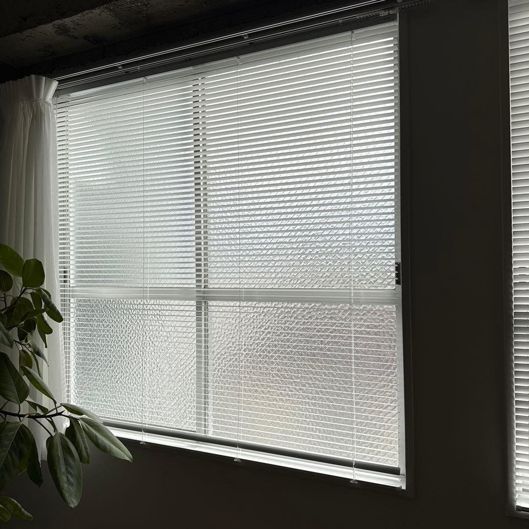 【2セット】アルミブラインド　白