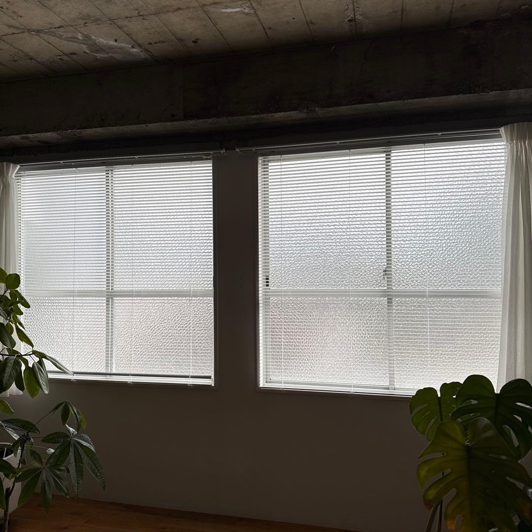 【2セット】アルミブラインド　白