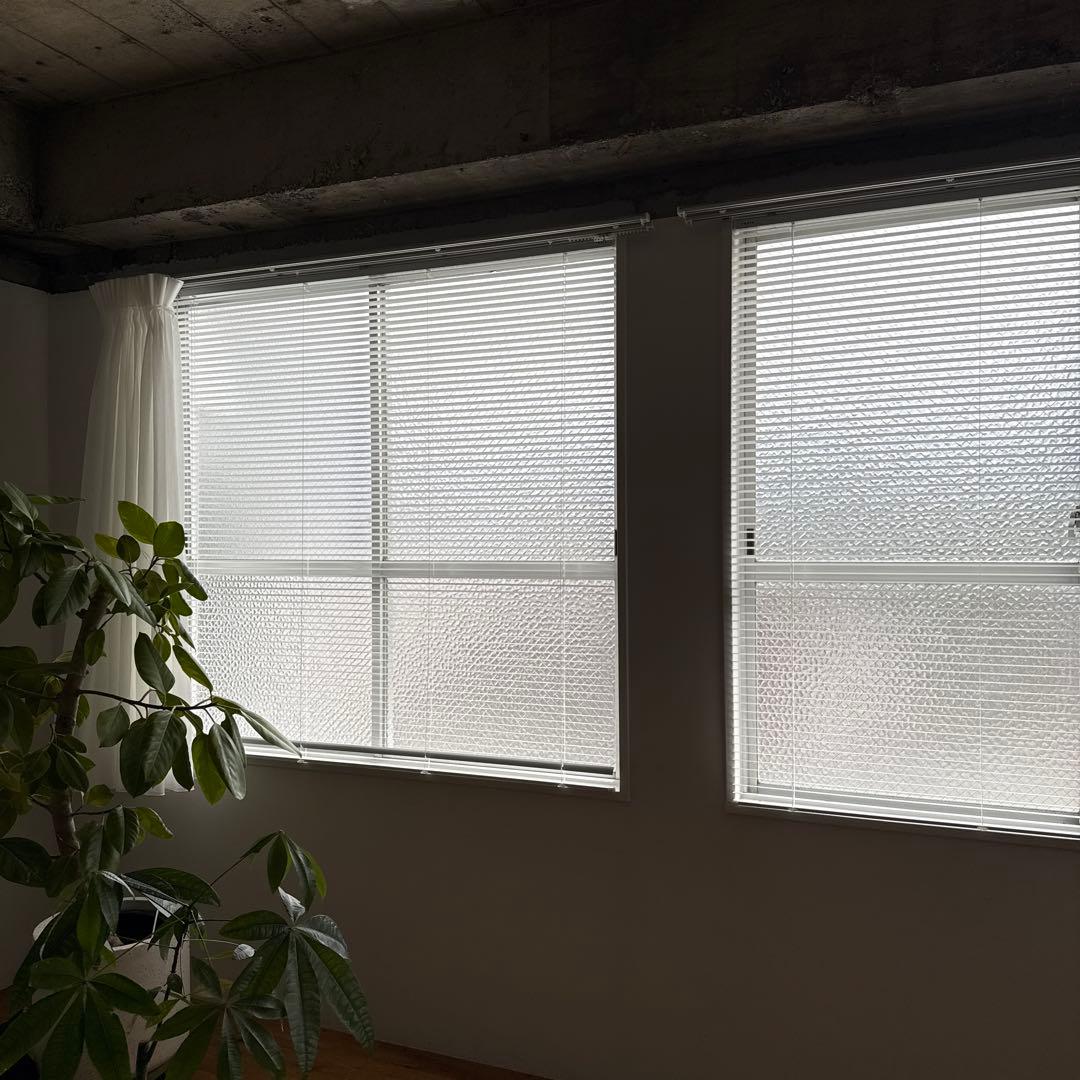 【2セット】アルミブラインド　白