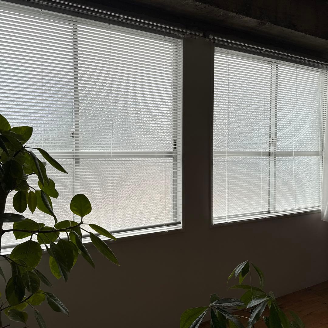 【2セット】アルミブラインド　白