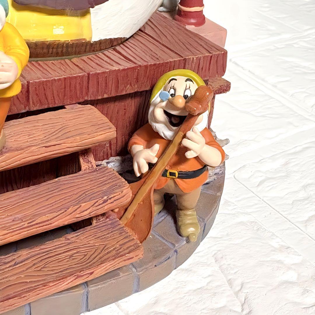 ディズニー　白雪姫　7人の小人　スノードーム　オブジェ