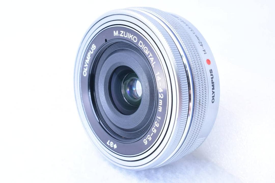 【❄電動ズーム】オリンパス 14-42mm EZ パンケーキレンズ フィルター付