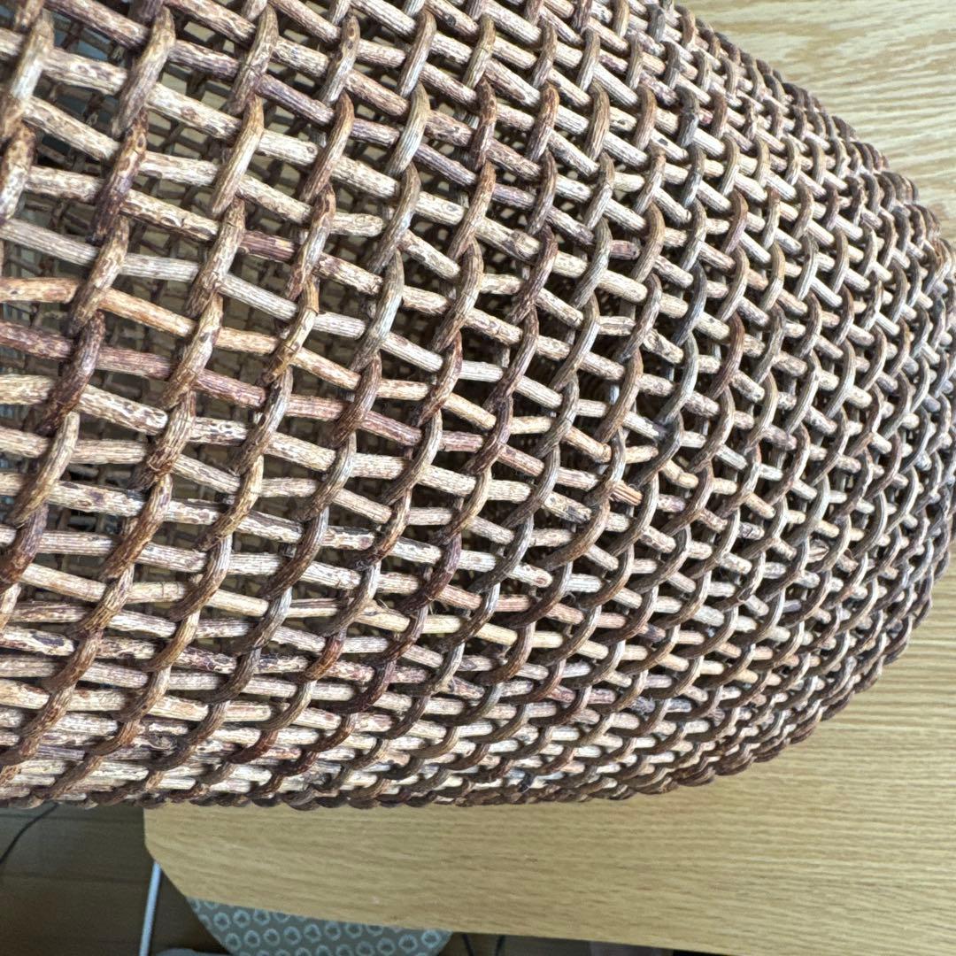 秋田・横手「幻のあけび籠」　希少　縦長丸籠