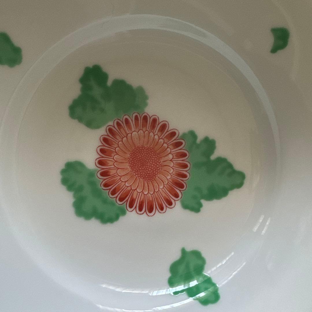 プレゼントに最適！深川製磁　大鉢 アントレ　百代草