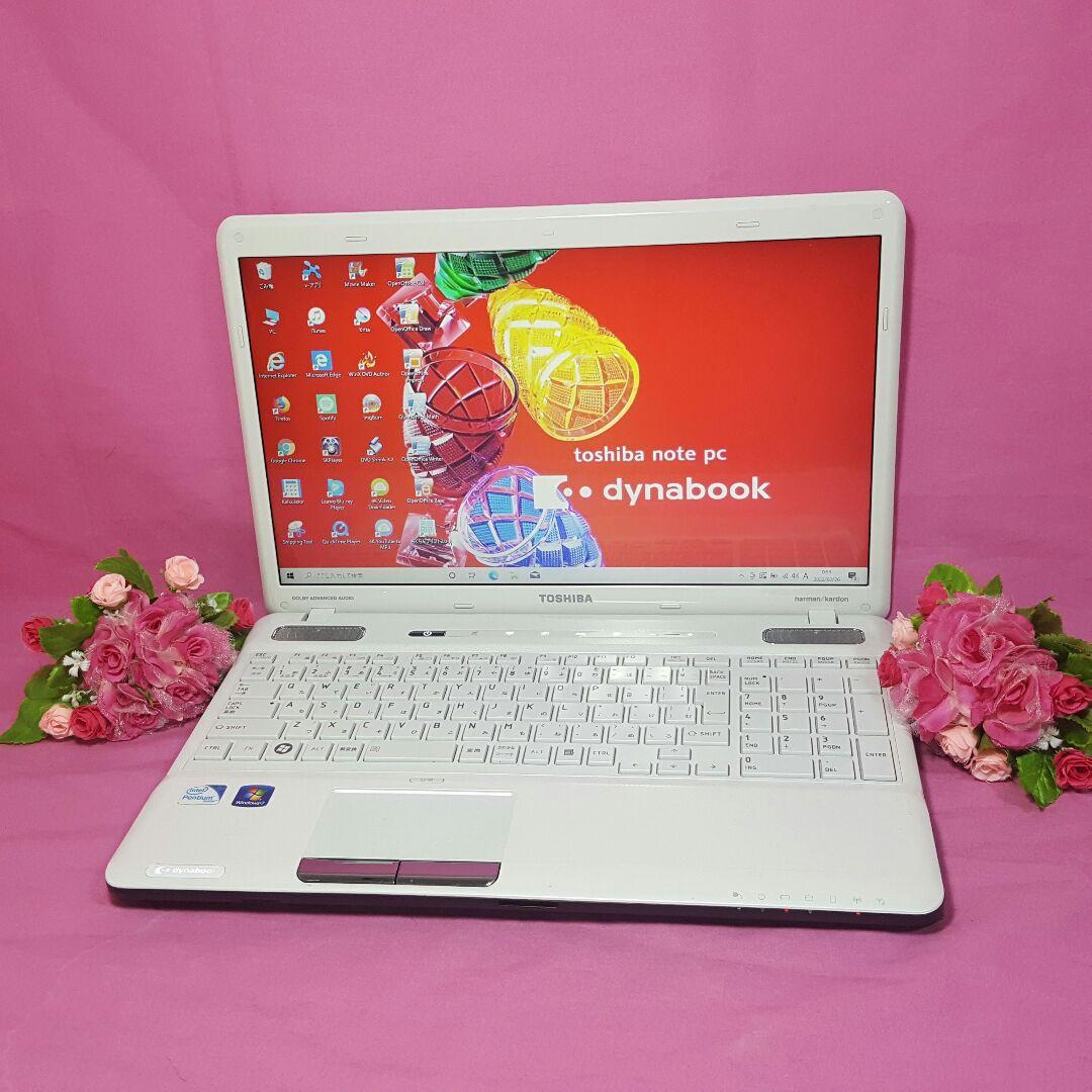 美品✱東芝✱最新Win10搭載✱高速メモリ4G✱オフィス✱大容量500GB♪♪