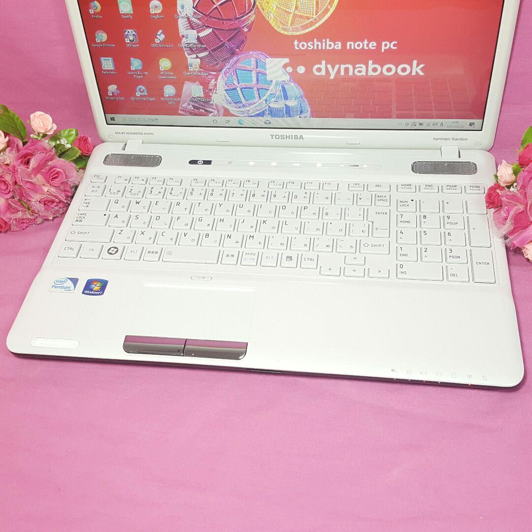 美品✱東芝✱最新Win10搭載✱高速メモリ4G✱オフィス✱大容量500GB♪♪