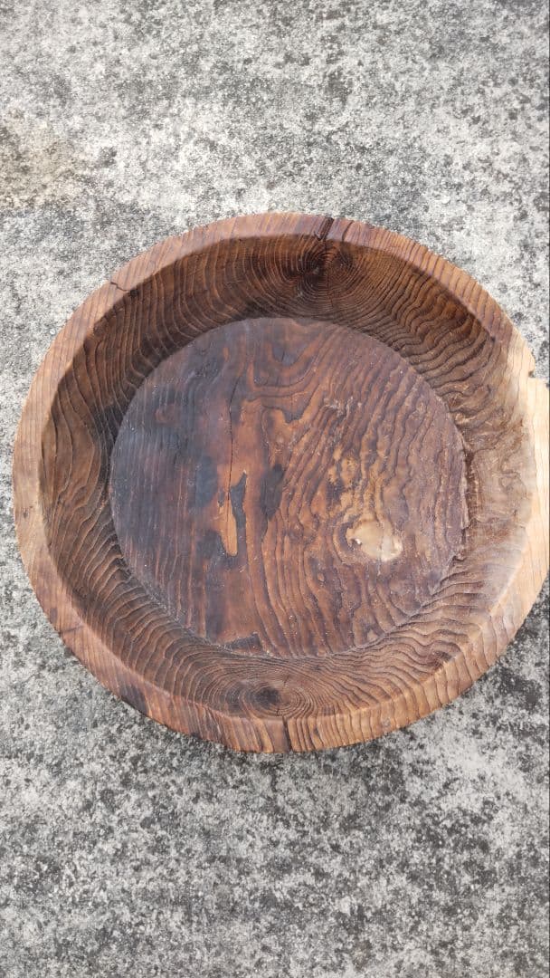 アンティーク木鉢