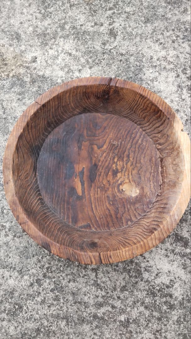 アンティーク木鉢