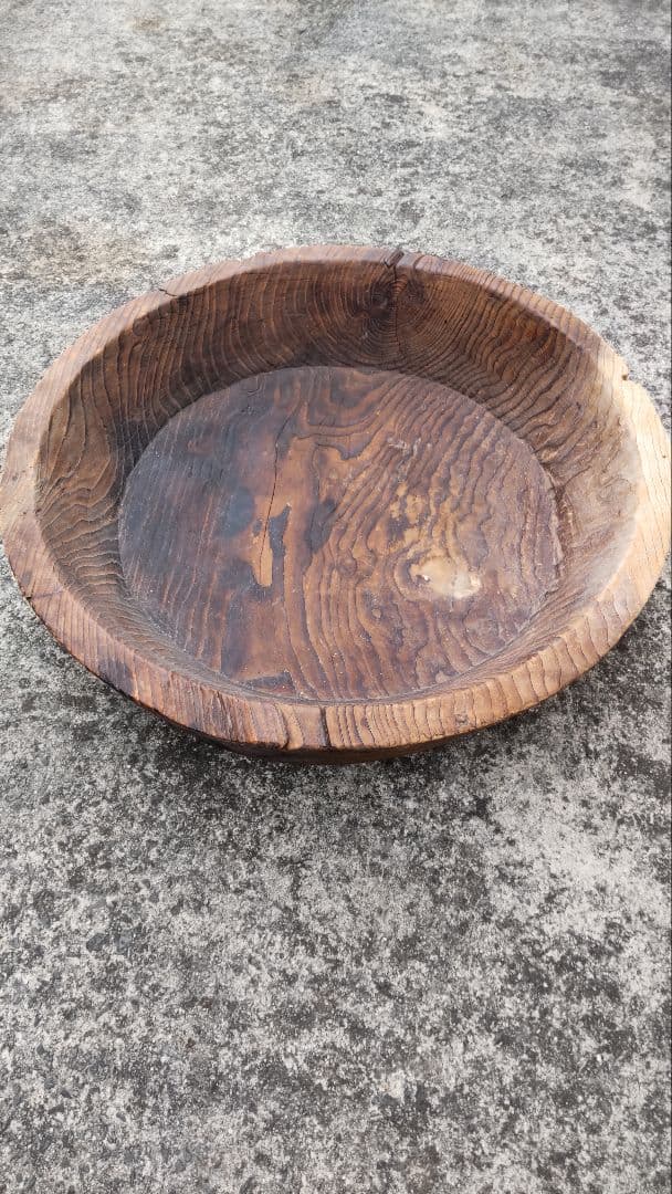 アンティーク木鉢