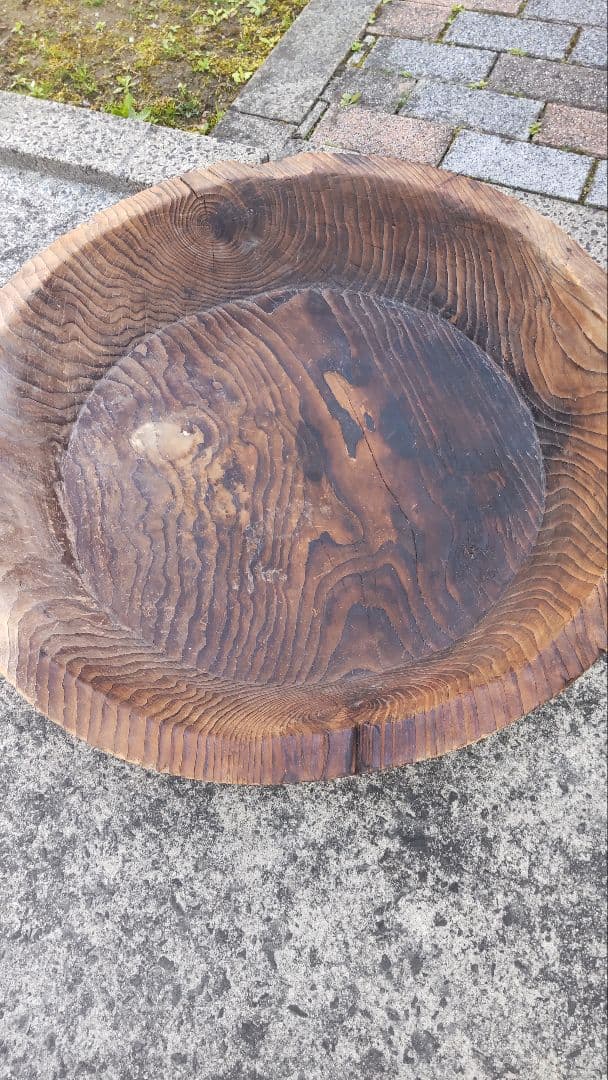 アンティーク木鉢