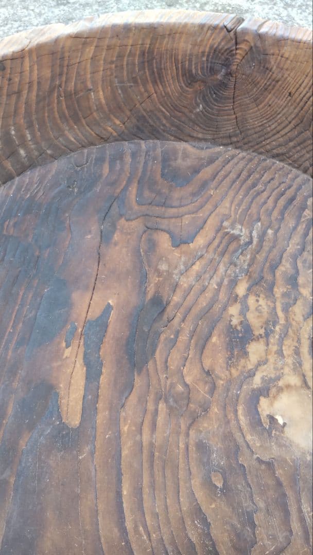 アンティーク木鉢