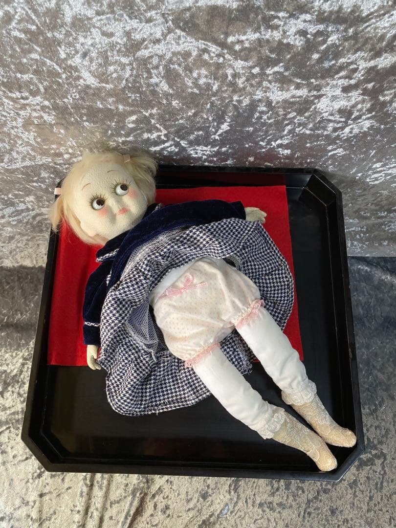 グーグリーちゃん紺色のワンピースハンドメイド