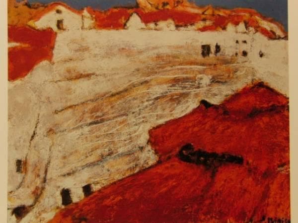 三岸節子、【アルカディア　デ　グアディス】、希少な大判額装用画集より