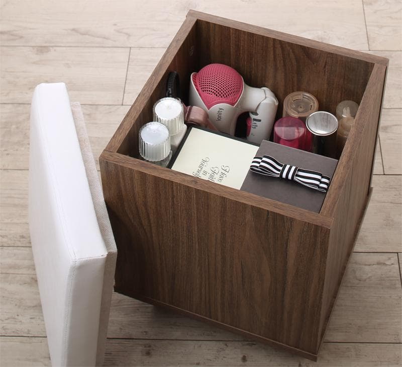 送料込 たっぷり収納 すき間ドレッサー スツール コンセント付 全身ミラーB