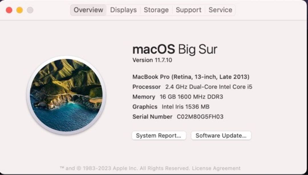 MacBook Pro Retina 13インチ 2013 US配列 16GB